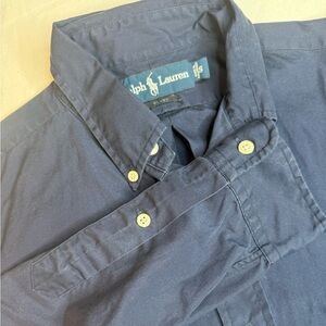 Ralph Lauren Navy Blue Button Down Shirt